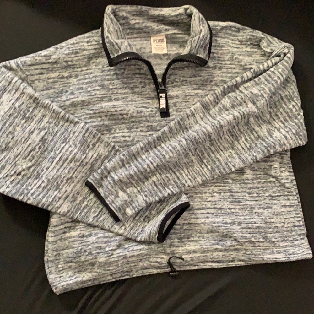 Victoria Secrets PINK charcoal gray sweater size M